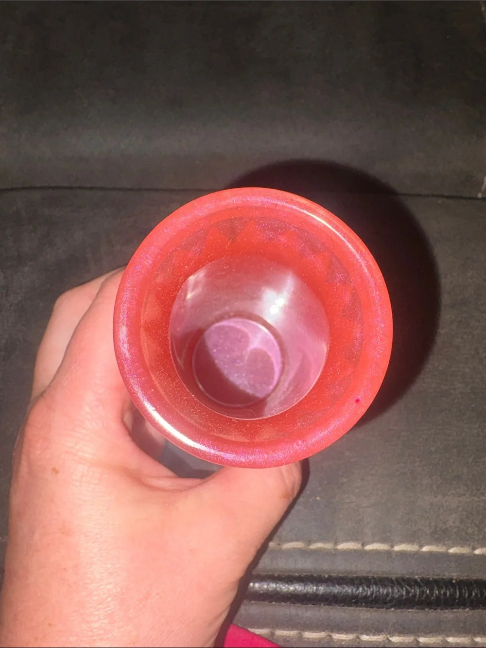 Shimmery Pink Decorative Resin Vase